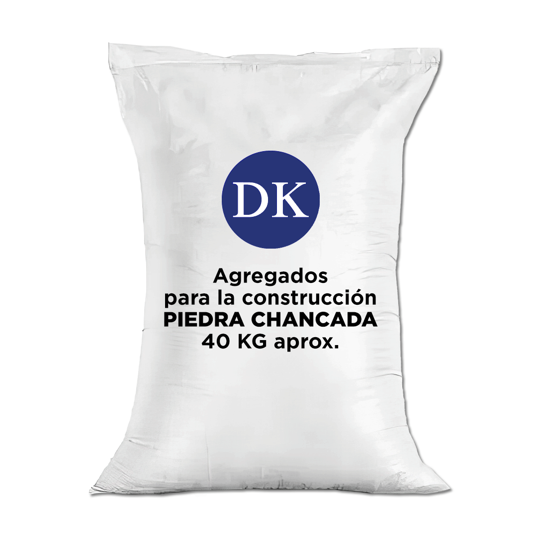 Piedra Chancada Embolsada 40 kg aprox.